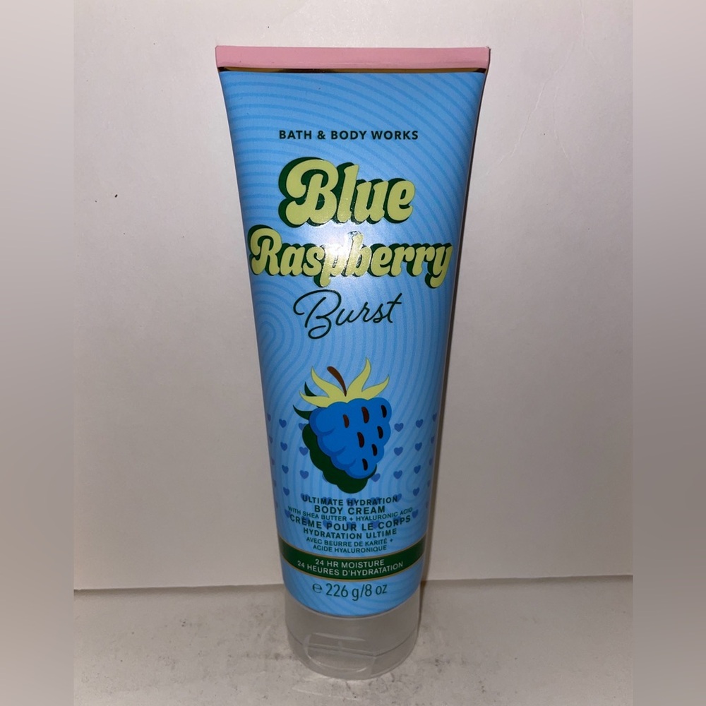Bath & Body Works Blue Raspberry Burst Body Cream 8oz Discontinued New